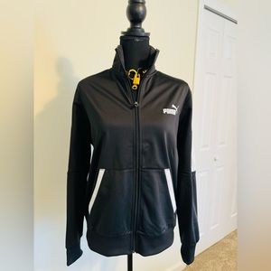 Puma Black Jacket with Yellow Accents